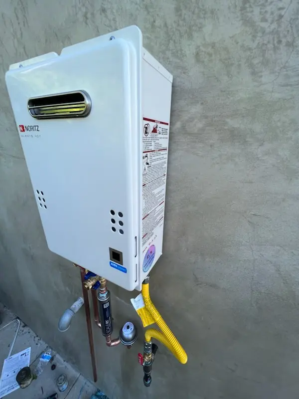 Tankless water heater installation for Brookdale homes