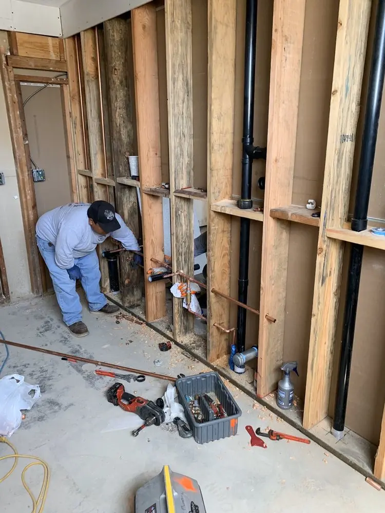 Commercial rough-in plumbing for Gas Line Repair in Brookdale
